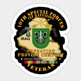 Operation Provide Comfort -  1st Bn 10th SFG w COMFORT SVC Sticker